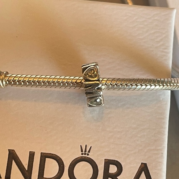 Authentic Pandora Mom spacer with cz retired - Picture 3 of 5